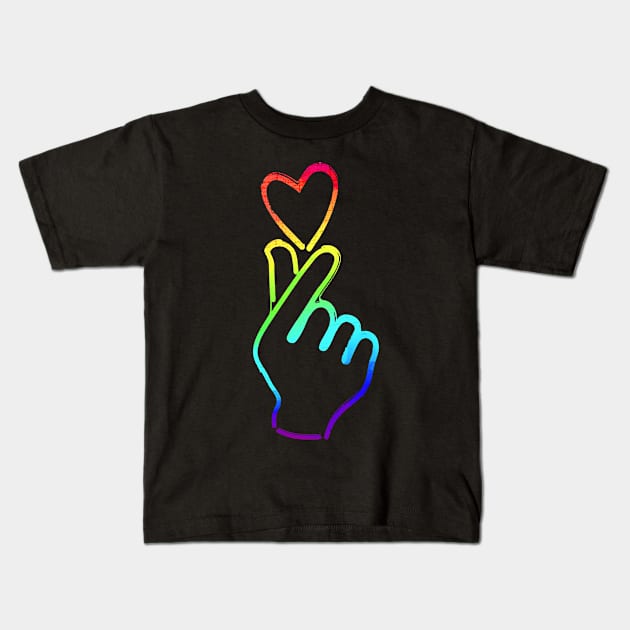 Oppa Pride sign Kids T-Shirt by clingcling